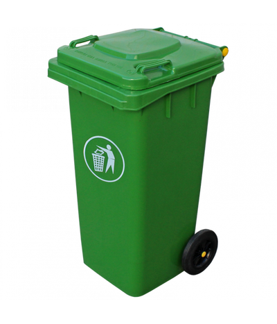 Contenedor de Basura 120 Litros con Ruedas - MĂșltiples Colores