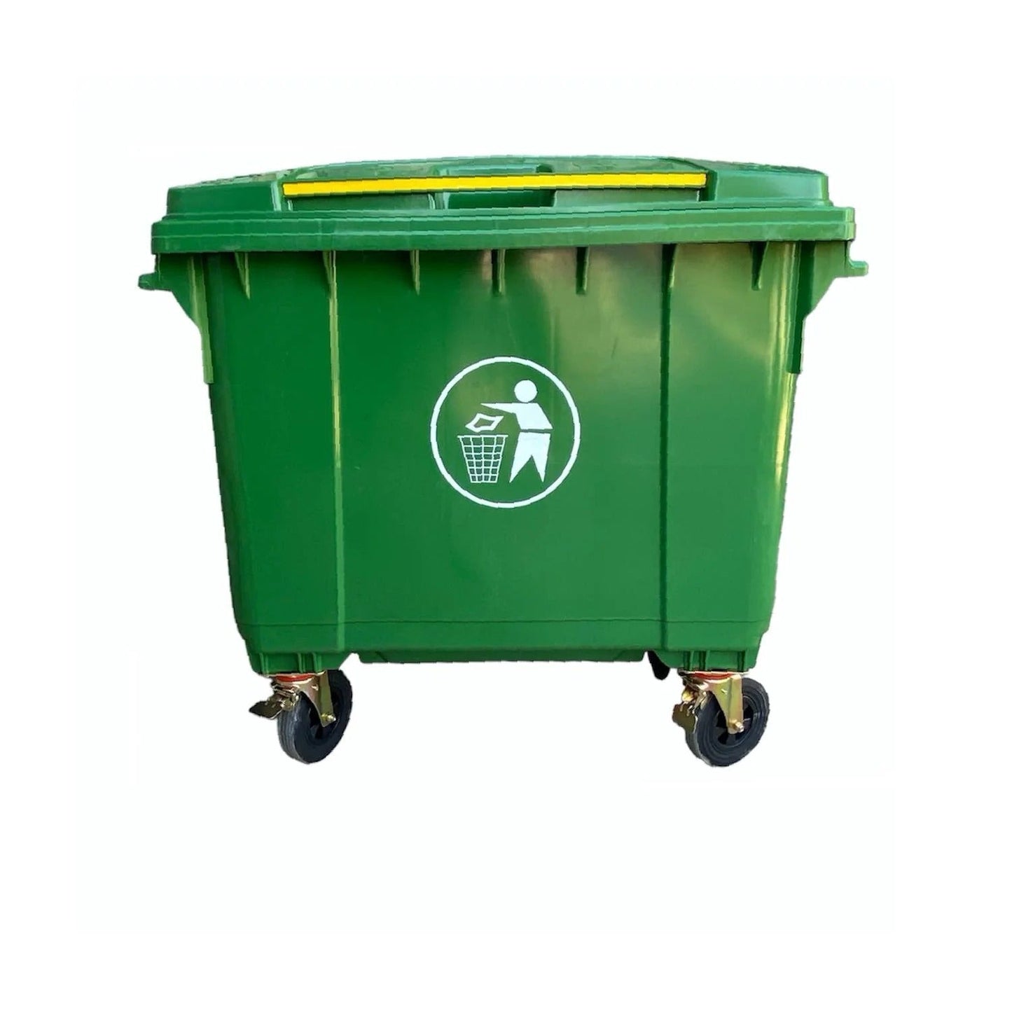 Contenedor de Basura 660 Litros HDPE, ideal para gestión de residuos.
