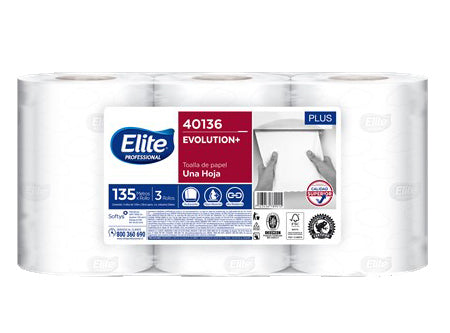 Toalla de Papel Absorbente 3x135 metros - Formato Económico