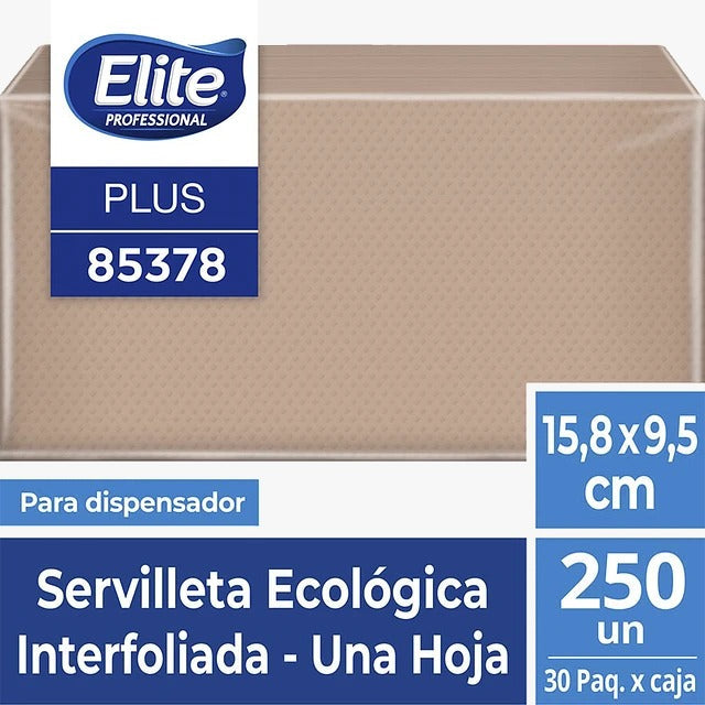 Servilletas Interfoliadas Ecológicas 250 Unidades - Sostenibles y Resistentes
