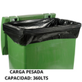 Bolsas de Basura Negras 140x160 cm Carga Pesada 360 Litros - Pack 50 Unidades