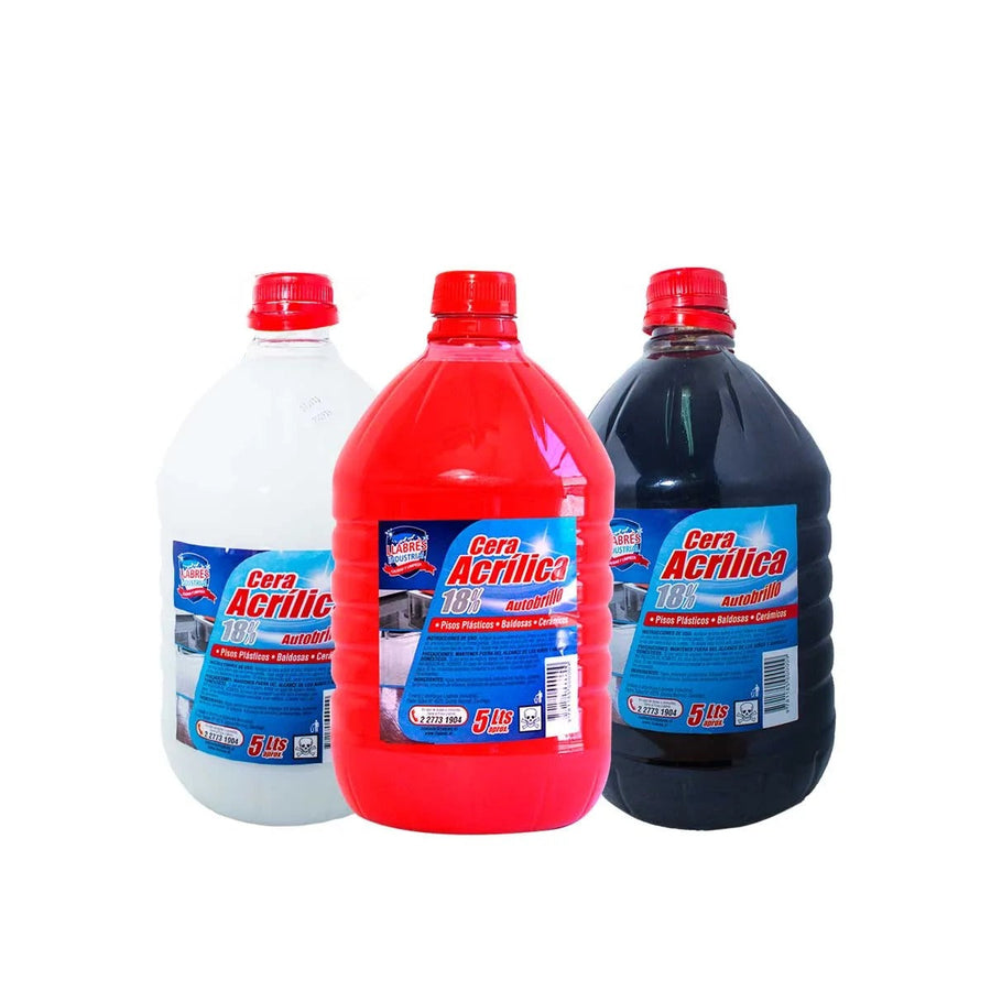Cera para Pisos Negros 5 Litros - Brillo Intenso y Protección Duradera