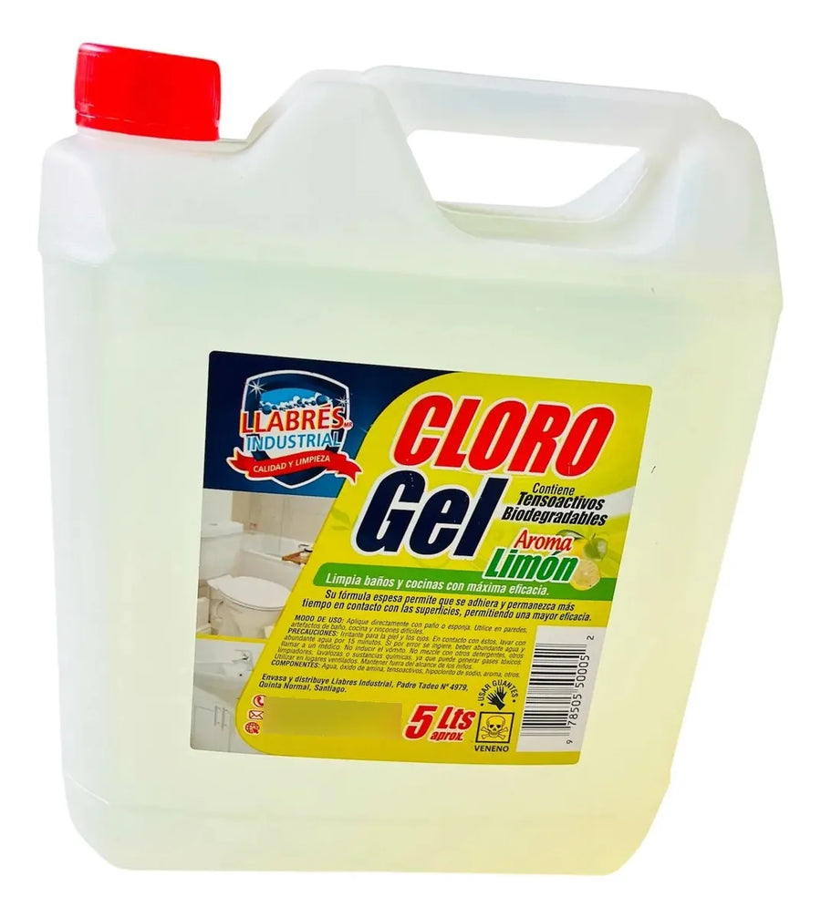 Cloro Gel Industrial Aroma Limon 5 Lts