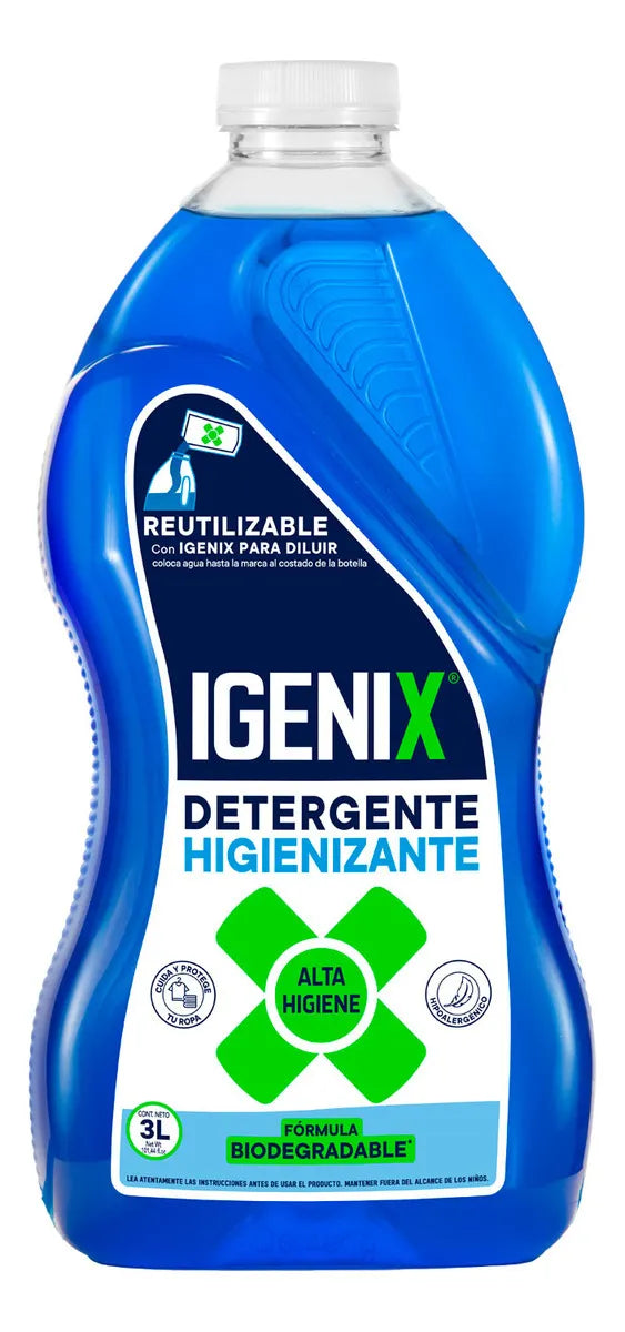Detergente Liquido Igienix de Ropa 3 Litros