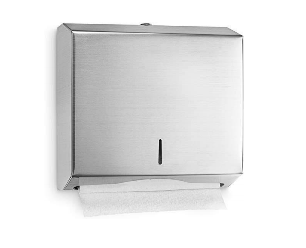 Dispensador de Toallas Interfoliadas en Acero Inoxidable