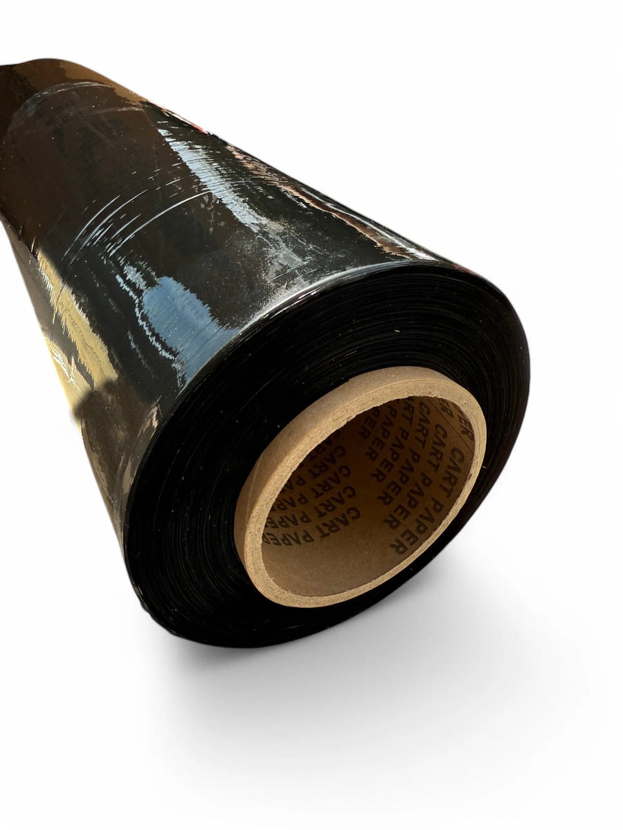 Film Stretch Negro para Embalaje 1.7 Kg - 300 Metros (Caja 8 Rollos)