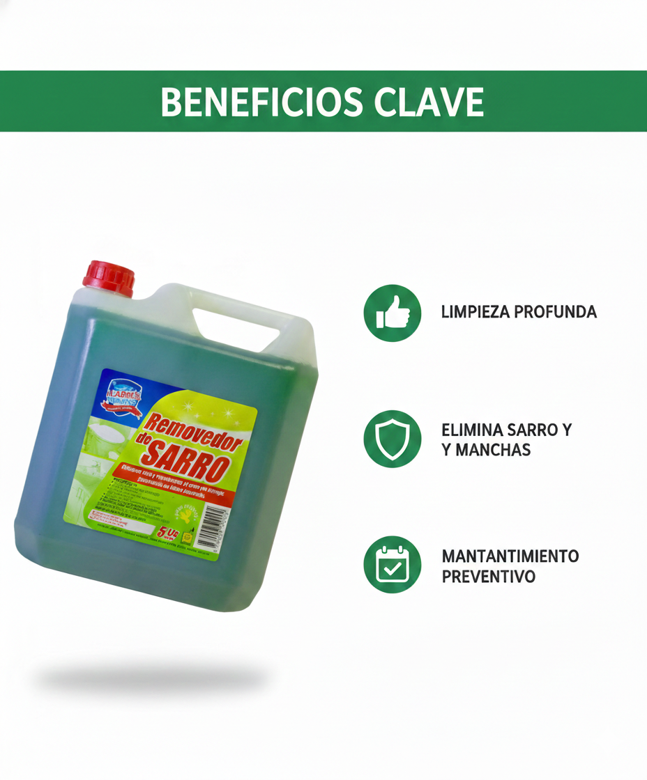 Removedor de Sarro 5L - Limpiador Desincrustante Potente