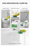 Desinfectante en Gel Industrial - Pack 6 Bidones de 5L
