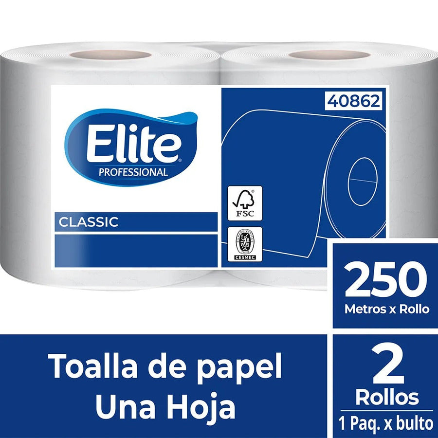 Papel Toalla Rollo 2x250m - Absorción Profesional para Empresas
