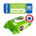 Toallas Desinfectantes Húmedas 90 Unidades - Aroma Limón