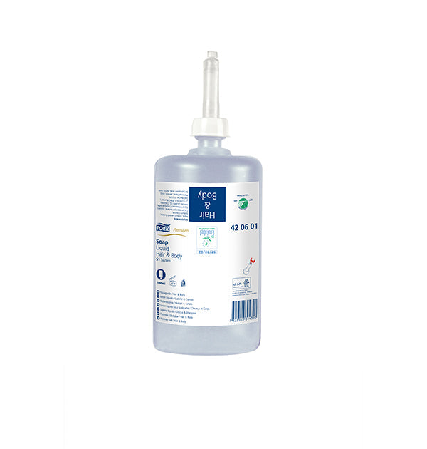 Caja Jabón Líquido 2 en 1 para Cabello y Cuerpo (6 Unidades x 1000ml)