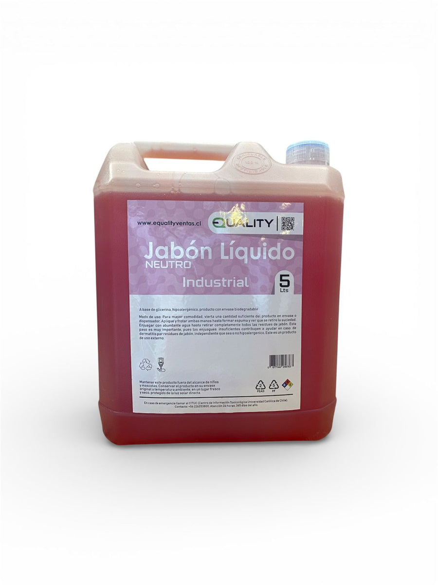 Jabón Líquido Neutro 5L - Hipoalergénico con Glicerina para Pieles Sensibles