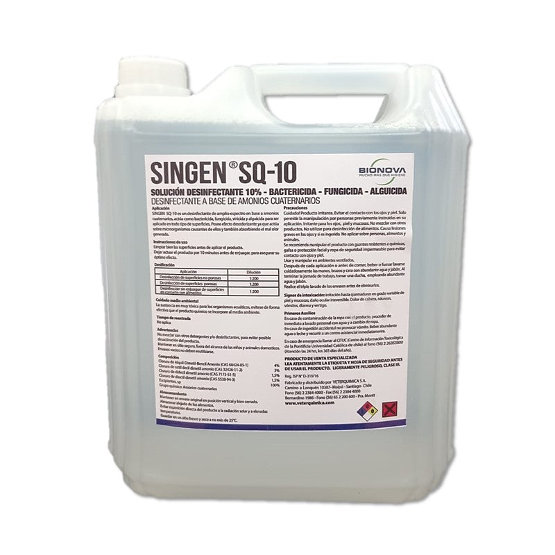 Desinfectante Amonio Cuaternario 5L - Limpieza Industrial Profesional