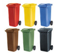 Contenedor de Basura 120 Litros con Ruedas - Múltiples Colores