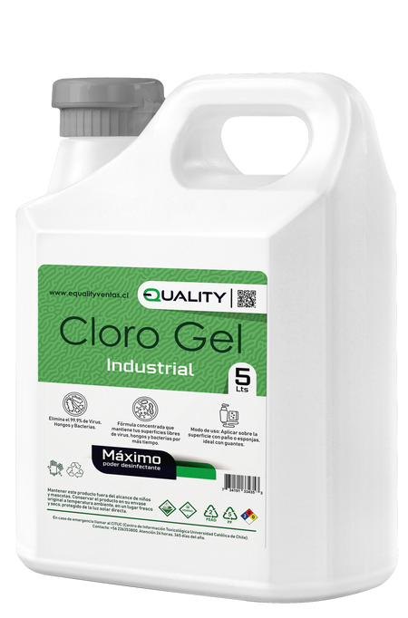 Desinfectante en Gel Industrial - Pack 6 Bidones de 5L
