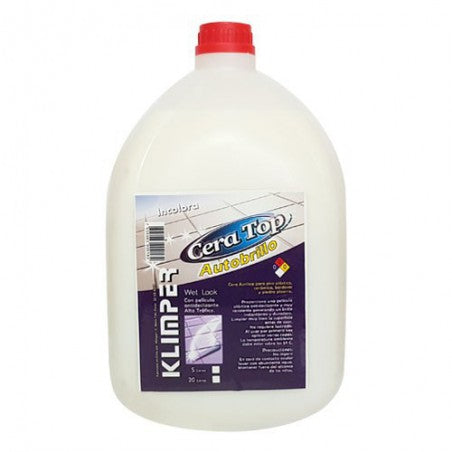 Cera Acrílica Incolora Autobrillo 5 Litros - Protección y Brillo para Pisos