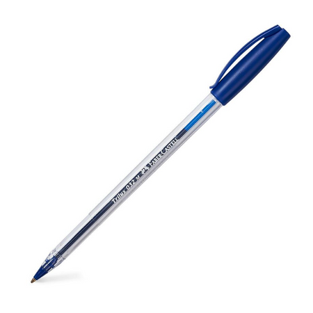 Bolígrafo Triangular Azul con Tinta de Secado Rápido