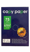 Papel Carta 75g - Resma de 500 Hojas Blanco Brillante