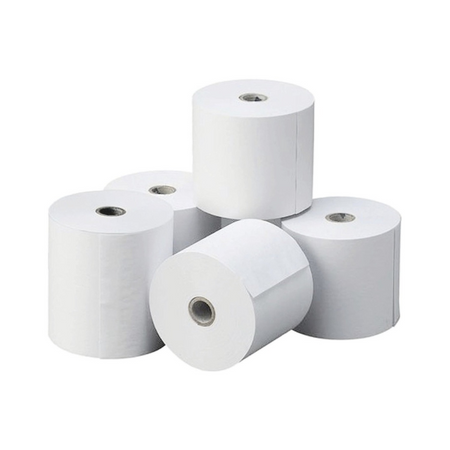 Pack 6 Rollos Térmicos 80x80 mm - Papel Blanco para Impresoras POS