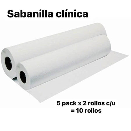 Papel Desechable para Camilla - Rollo Prepicado (Pack 2 Unidades)