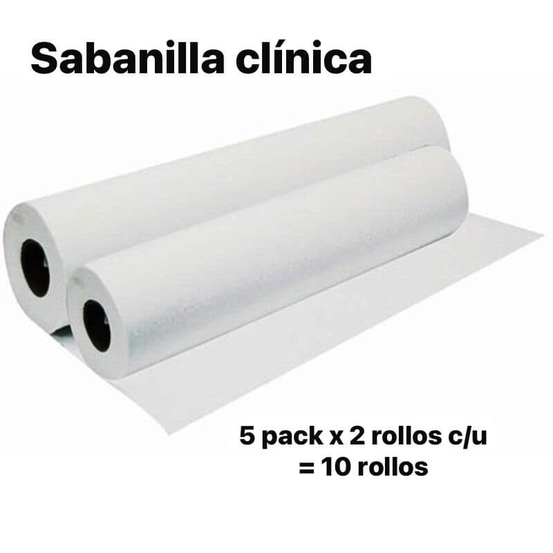 Papel Desechable para Camilla - Rollo Prepicado (Pack 2 Unidades)
