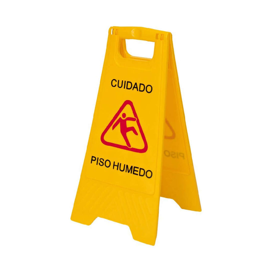 Señalética de Piso Mojado Amarilla - Pack 5 Unidades para Seguridad