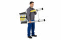 Escalera Telescópica de Aluminio Retráctil - Capacidad 150 kg